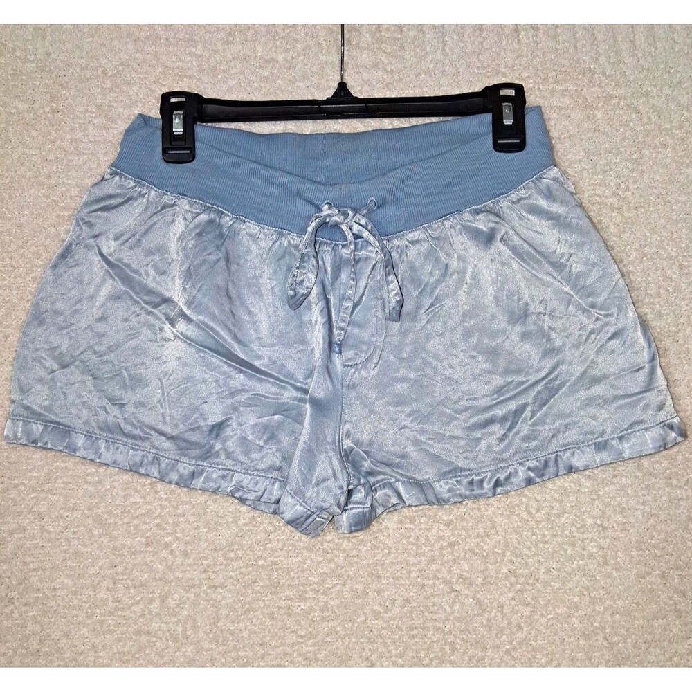 PJ Harlow Women's Satin PJ Sleep Shorts Sz L Lounge Soft Comfy Feminine Coquette